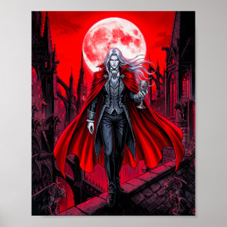 Poster Cartaz do Senhor Vampiro Gótico