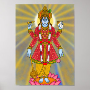 Poster Cartaz do Senhor Vishnu