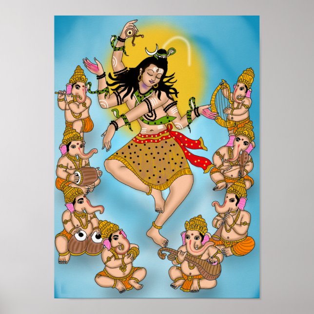 Poster Cartaz do Shiva Dançante (Frente)
