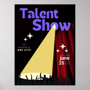 Poster Cartaz do Show de Talentos, Cartaz do Show, Concur