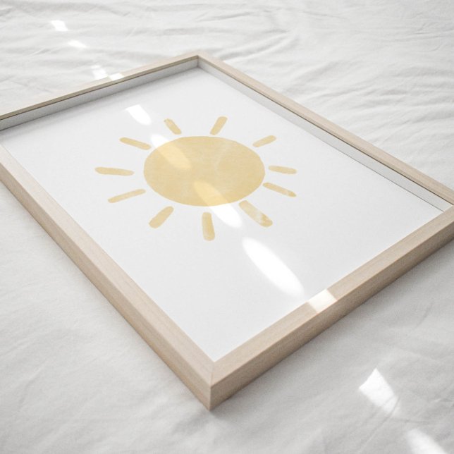 Poster Cartaz do sol pastel (Criador carregado)