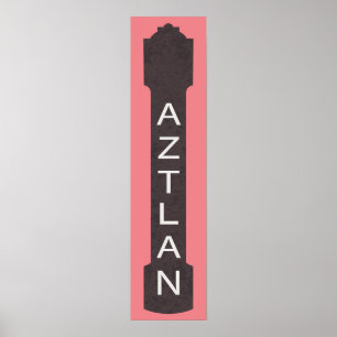 Poster cartaz do teatro de aztlan