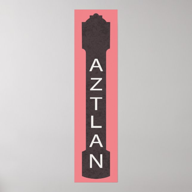 Poster cartaz do teatro de aztlan (Frente)
