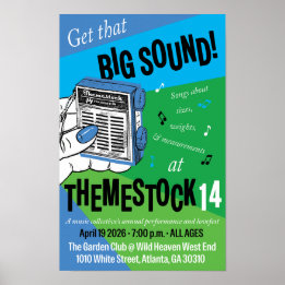 Poster Cartaz do Themestock XIV