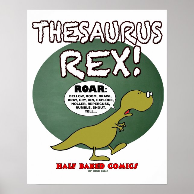 Póster Cartaz do Thesaurus Rex (Frente)