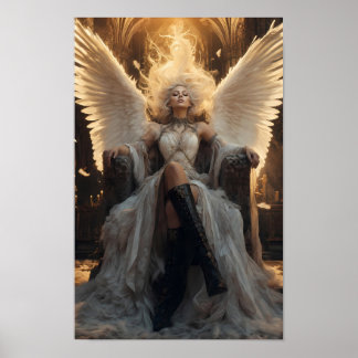 Poster Cartaz do Trono Celestial de Graça e Fogo