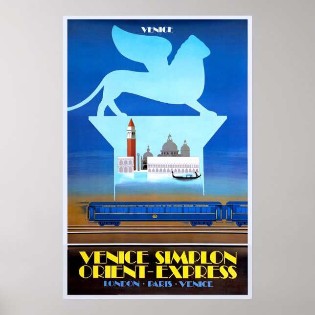 Poster cartaz do Venice Simplon Orient Express (Frente)