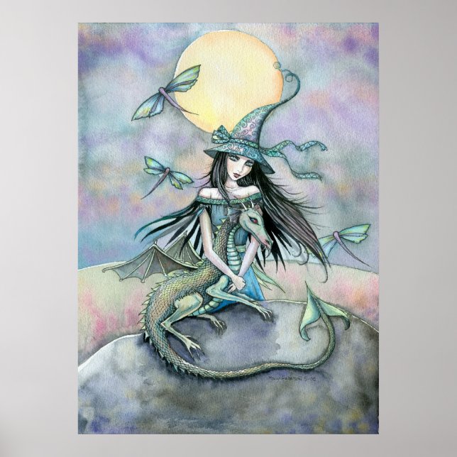 Póster Cartaz do Witch Dragon por Molly Harrison (Frente)