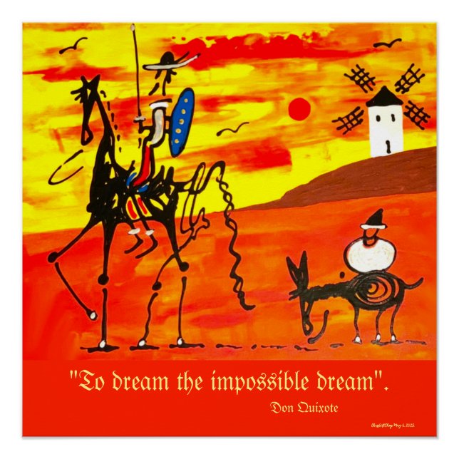 Póster Cartaz Dom Quixote (Frente)
