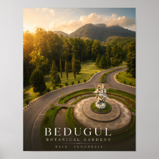 Poster Cartaz dos Jardins Botânicos de Bedugul
