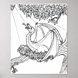 Poster Cartaz - Dragão Despertando