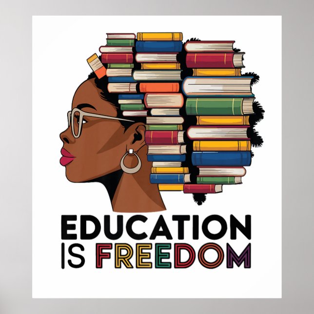 Poster Cartaz Educação é Liberdade (Frente)
