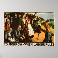 Cartaz Eleitoral do Partido Trabalhista Britânico 
