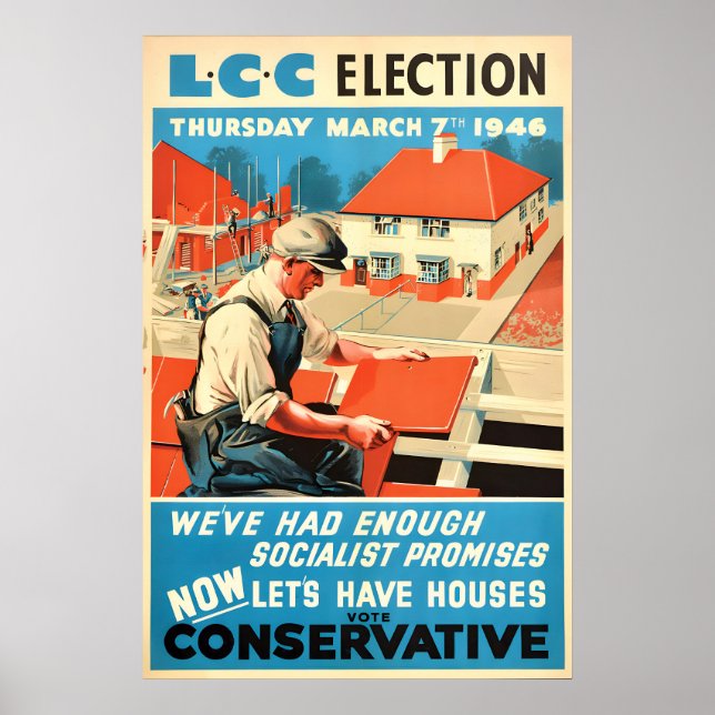 Poster Cartaz Eleitoral Partido Conservador Britânico Nós (Frente)
