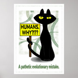 Poster Cartaz engraçado Bad Boogie - Humanos. Por quê? pl
