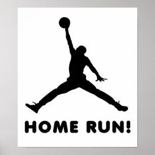 Póster Cartaz Engraçado de Home Run