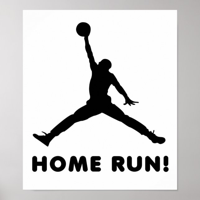Póster Cartaz Engraçado de Home Run (Frente)