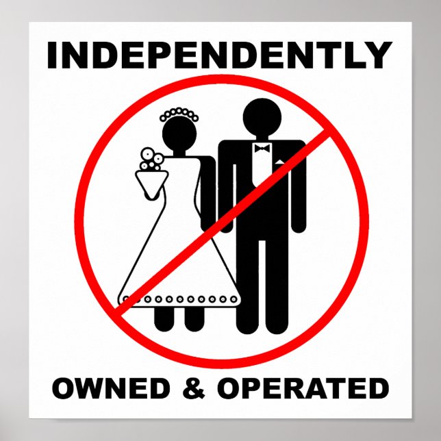 Poster Cartaz Engraçado de Propriedade e Operação (Frente)