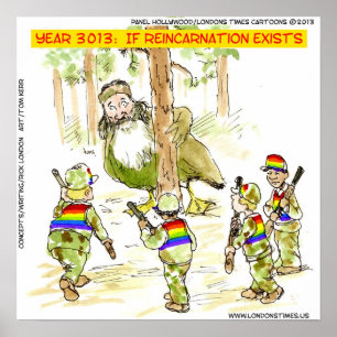 Póster Cartaz engraçado LGBT Vs Pato Gigante