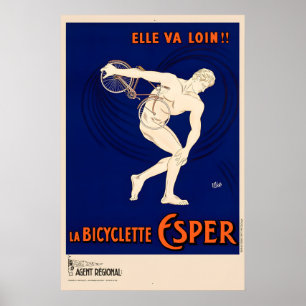 Poster Cartaz Esper La Bicyclette