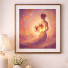 Poster Cartaz Espiritual e Simbólico de Energia Feminina