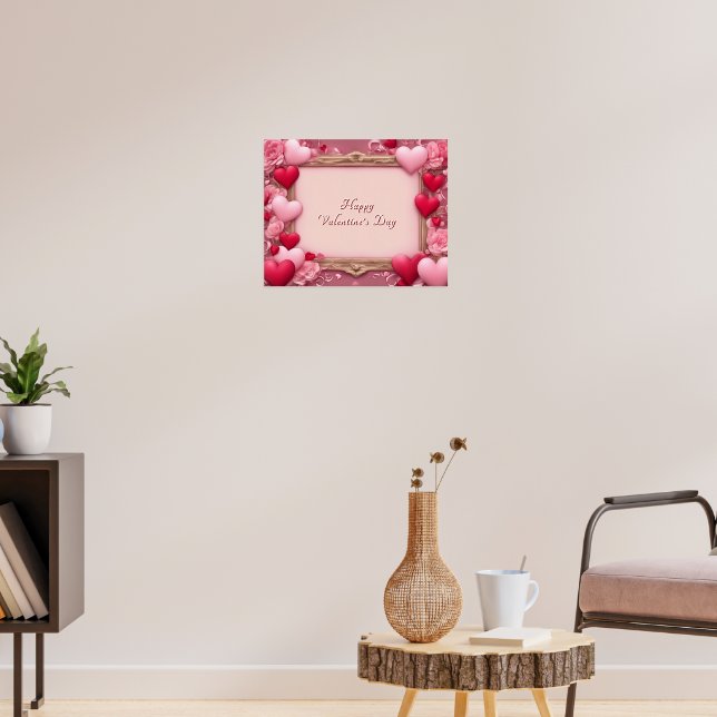 Poster Cartaz Estilo Sinal de Feliz Dia dos Namorados (Sala de Estar 3)