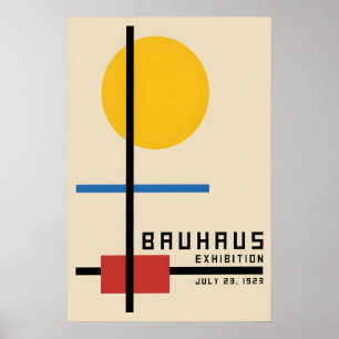 Poster Cartaz Exposição de Design Bauhaus 1923 Alemanha