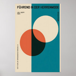 Poster Cartaz Exposição de Design Bauhaus 1923 Vestuário