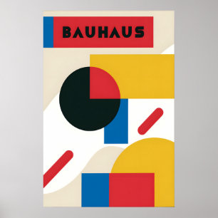 Poster Cartaz Exposição de Design Bauhaus Alemanha anos 1