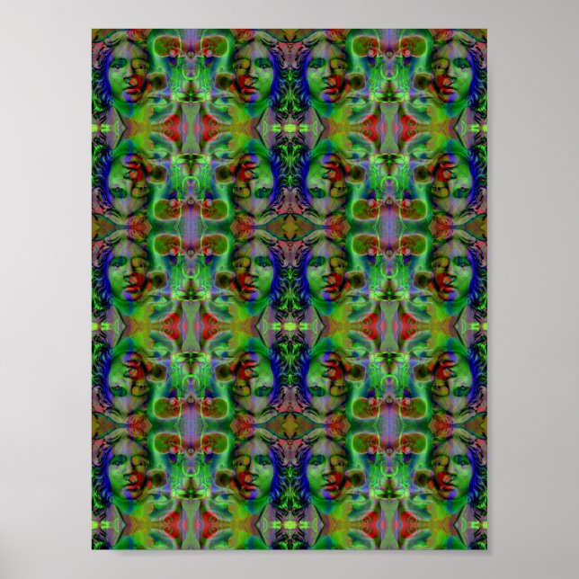Poster cartaz Faces in the Night (Frente)