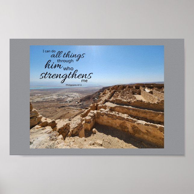 Poster Cartaz Filipenses 4:13 (Frente)
