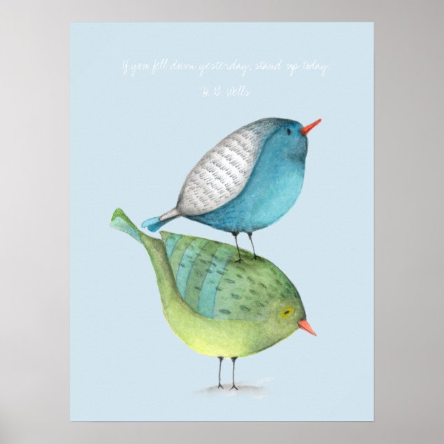 Póster Cartaz Fique de Pé Hoje (Frente)