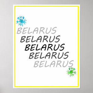 Poster Cartaz Flor de Milho Funky Belarus Беларусь