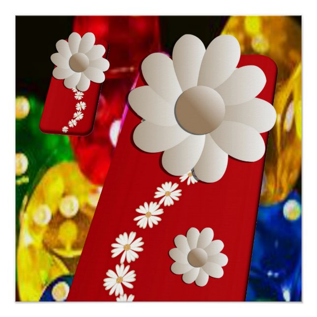 Póster Cartaz Floral (Frente)