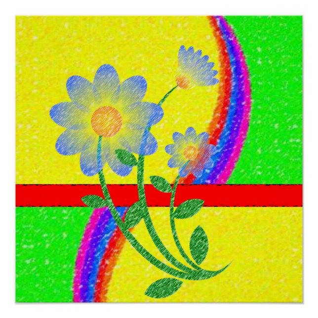 Póster Cartaz Floral (Frente)