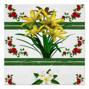 Póster Cartaz Floral