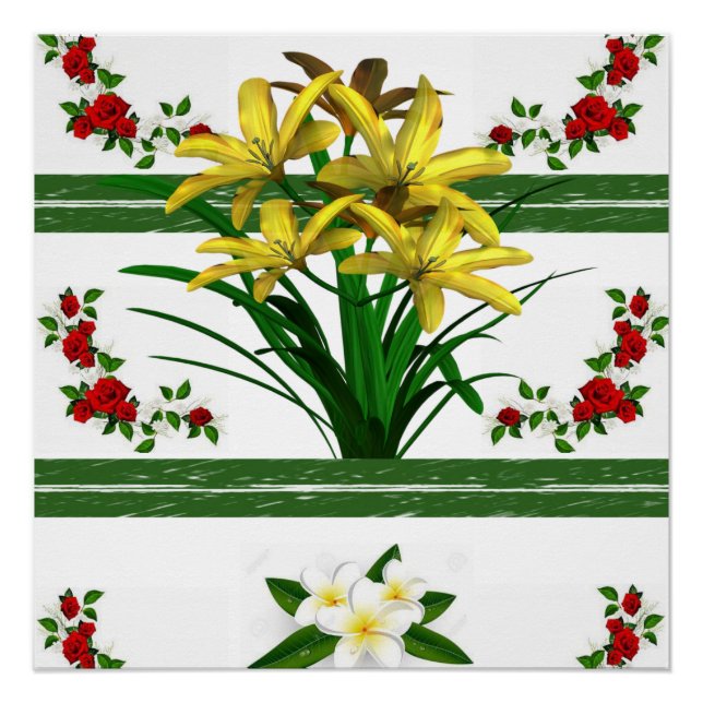Póster Cartaz Floral (Frente)