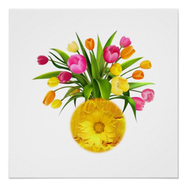 Póster Cartaz Floral (Frente)