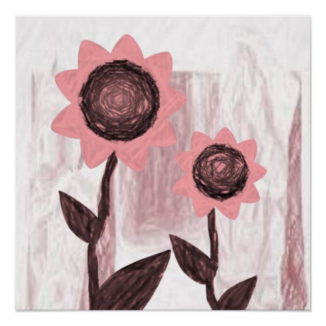 Póster Cartaz Floral (Frente)