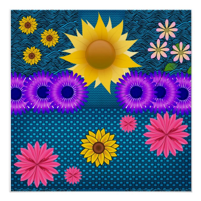 Póster Cartaz Floral (Frente)