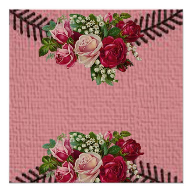 Póster Cartaz Floral (Frente)