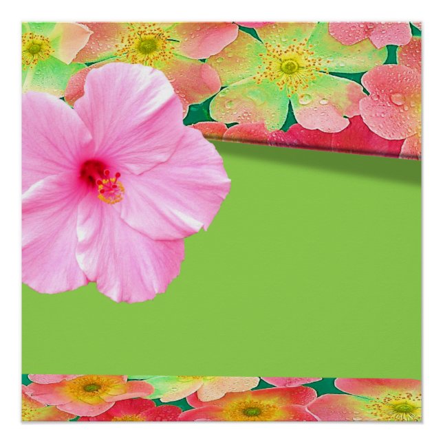 Póster Cartaz Floral (Frente)