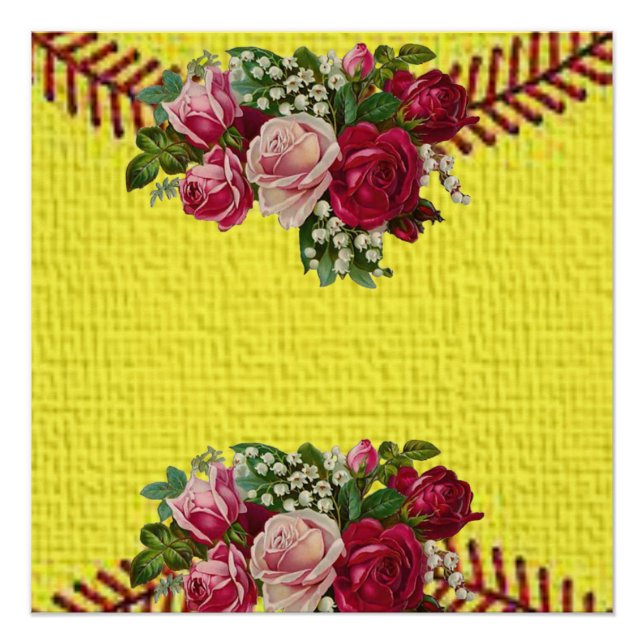 Póster Cartaz Floral (Frente)