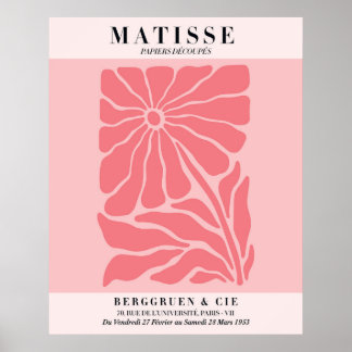 Poster Cartaz Floral Rosa Corado | Arte de Parede no Esti