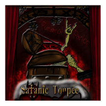Cartaz "Funeral Parlor" do Satanic Toupee