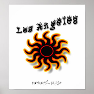 Póster Cartaz Funky de Los Angeles!
