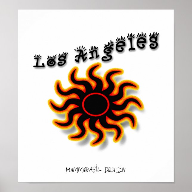 Póster Cartaz Funky de Los Angeles! (Frente)