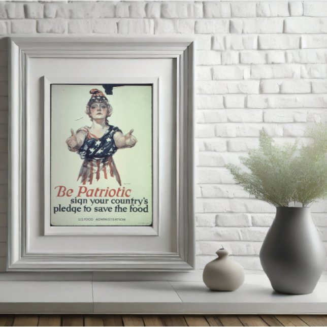 Póster Cartaz Glossy Be Patriótico (Criador carregado)