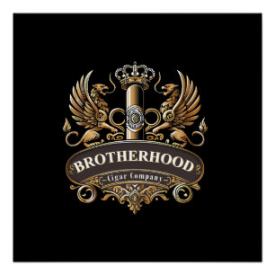 Póster Cartaz Glossy da Brotherhood Cigar Company
