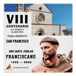 Póster Cartaz Glossy de São Francisco de Assis